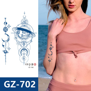 รอยสักบนแขนรอย<span class=keywords><strong>สัก</strong></span>รูปดวงจันทร์ลายสักแบบน้ำหมึกติดทนนานศิลปะบนร่างกายกันน้ำ - Product Image 1