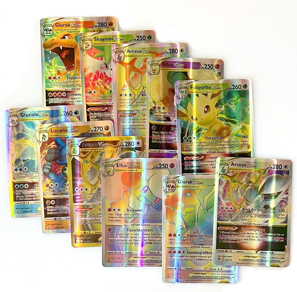 pokemon cards gx ex v vmax vstar We need your bulk Ex, Gx, V, Vstar, Vmax, shiny, amazing, full art, break. All bulk ultra Rares needed for our dollar box & mystery card box. Hit us up to free each with a stunning V Star V MAX design German Pokemon Deck Cards GX,