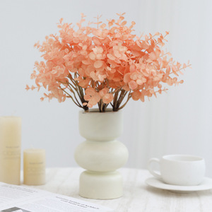 <b>Artificial</b> Eucalyptus Flower <b>Bouquet</b> 6 Branches PVC Plastic High Simulation Home Decor Wedding Props - Product Image 1