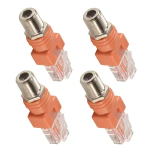 קואקסיאלי rf ממיר coaxial כדי ethernet מתאם coax rf נקבה rj45 בודק קו ממיר זכר - Product Image 3