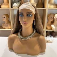Tête de Mannequin Femme Réaliste avec Buste et Épaules pour Présentation de Perruques, Maquillage et Accessoires de Beauté