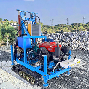 Nhà Máy Tùy Chỉnh Khoan Độ Sâu 100M 150M 200M <span class=keywords><strong>Mini</strong></span> Xách Tay Crawler 25HP Động Cơ Diesel Nước Cũng Khoan Giàn Khoan Máy - Product Image 4