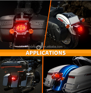 Ensemble de feu arrière de stop à LED pour Sportster Dyna <span class=keywords><strong>Fatboy</strong></span> Softail accessoires de moto feu arrière pour Harley - Product Image 6
