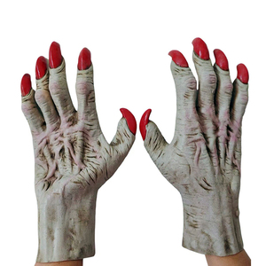 Gants d'Halloween Premium Démon Mains Sorcière Diable <span class=keywords><strong>Loup</strong></span> Griffes Film <span class=keywords><strong>Jeu</strong></span> Cosplay Horreur Costume Gants Déguisement Accessoires De Fête - Product Image 1