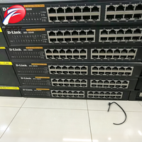 DES-1024A Switch Ethernet de 24 Puertos, Dispositivo de Red LAN Rápida, Interfaz RJ45, CA 100-240V 50/60Hz para Redes de Oficina y Hogar