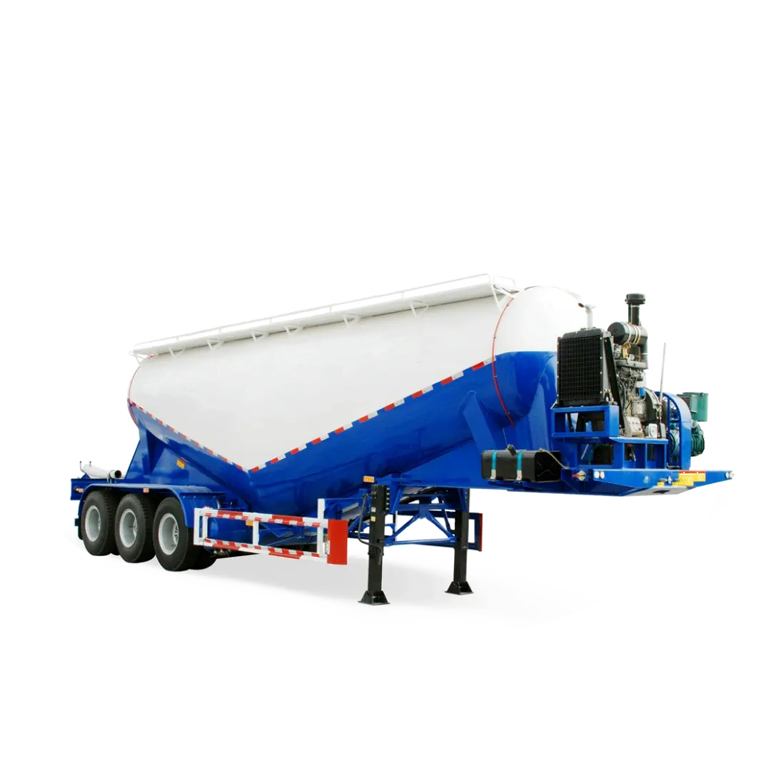 Nhà Máy Giá số lượng lớn tàu chở xi măng với máy nén bột khô tro bay xi măng bulker Tank Trailer bán xe tải để bán