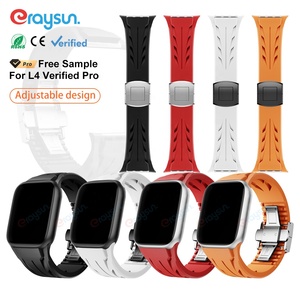 Eraysun Bracelet en caoutchouc pour <span class=keywords><strong>Apple</strong></span> <span class=keywords><strong>Watch</strong></span> 10/9/<span class=keywords><strong>8</strong></span> Ultra 3/2/1 SE I <span class=keywords><strong>Watch</strong></span> 11 Sport Réglable Luxe Doux 42/44/45/49mm Bracelets de montre - Product Image 1