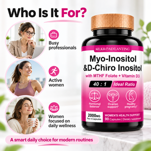 Suplemento para la Salud Femenina, Mioinositol y D-Chiroinositol 40:1 para el Apoyo Ovárico y un Embarazo Saludable, Fórmula de 2000mg - Product Image 3