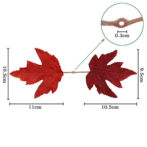 2025 Lễ Tạ Ơn Nhân Tạo Mùa Thu Maple Lá Mùa Thu Mùa Thu Vòng Hoa Cho Thủ Công - Product Image 6