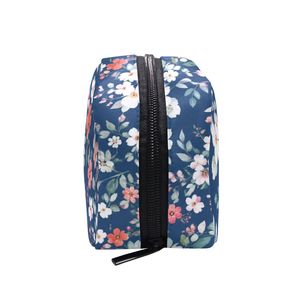 Wholesale Custom Printed Makeup <b>Bag</b> for Women White Flower Cosmetic Pouch with Zipper Elegant Travel <b>Toiletry</b> <b>Bag</b> - Product Image 6