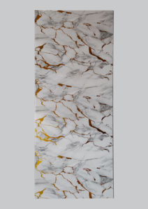 Panel de Pared <span class=keywords><strong>para</strong></span> Ducha de PVC con Acabado Mármol Gris Hormigón de 1/1.2m, Panel Decorativo <span class=keywords><strong>para</strong></span> Baño de Alta Calidad, Impermeable y con Protección UV - Product Image 3