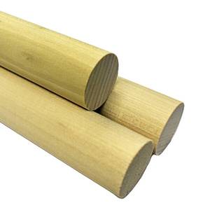 Varillas de Madera, Espigas de Madera para Manualidades, Varillas Redondas de Madera Dura sin Acabado para Manualidades, Espigas para Pasteles, Proyectos de Bricolaje - Product Image 2