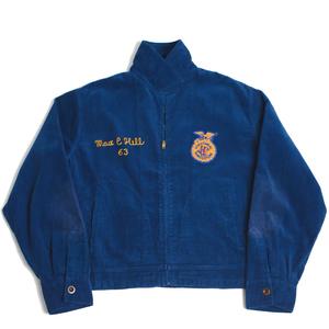 럭셔리 맞춤형 자수 로고 네이비 코치 코듀로이 재킷 플러스 사이즈 캐주얼 남성 가을 남성 폭격기 재킷 - Product Image 1