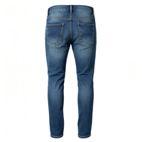 Jean large pour homme style skater Y2K, coupe ample et extensible, en denim noir, cinq poches, streetwear