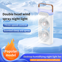 Ventilateur tour et sur pied OEM pour appareils électroménagers, humidificateur à brume rafraîchissante de 400 ml à double tête, pour bureau