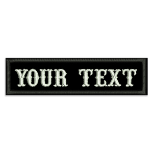 Özel metin nakış adı yama demir giyim konfeksiyon için işlemeli rozeti dikmek - Product Image 3