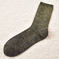 Chaussettes Lurex en Gros d'Usine, Fils Métalliques Personnalisés, Chaussettes Coréennes et Japonaises Scintillantes, Chaussettes Brillantes Tendance pour Filles, Haute Qualité
