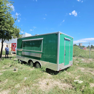 Carrito <span class=keywords><strong>de</strong></span> Comida Móvil Callejero, Remolque para Hot Dogs, Hamburguesas, Shawarma, Pollo Frito, con Parrilla, Horno, Freidora y Rejilla para Barbacoa - Product Image 3