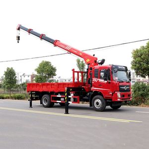 Camion Dongfeng D3V à cabine double 4*2 avec grue montée Sany de 10 tonnes à flèche droite pour la construction rurale, la logistique et les terminaux - Product Image 4
