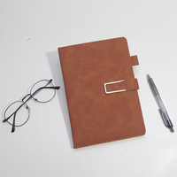 Libreta de Negocios Personalizable con Cierre Magnético y Encuadernación Cosida, Diario de Tapa Dura de Cuero A5