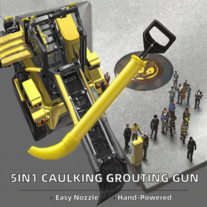 <span class=keywords><strong>Pistolet</strong></span> à calfeutrer manuel 5 en 1 en ABS avec buse amovible, pour ciment, <span class=keywords><strong>mortier</strong></span>, application <span class=keywords><strong>de</strong></span> coulis, pulvérisation et jointoiement, compatible OEM - Product Image 2