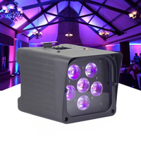 Disco Party DJ Mariage Par LED Lumières 6X18w Uplights Batterie Sans Fil Par Lumière 6 en 1 RGBWAUV pour Disco Stage Lighting