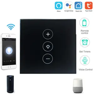 WIFI switch smart dimming touch switch tuya app remote control EU standard 220V home Wall light touch sensor switch