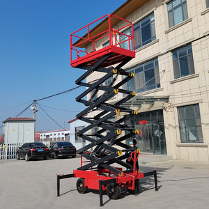 Plataforma Elevadora de Tijera con Capacidad de Elevación del 25%, Plataforma de Trabajo Aérea Móvil Semiautomática - Product Image 1