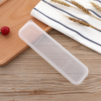 Boîte de rangement portable de luxe pour couverts, étui à cuillères et fourchettes, sac de vaisselle multicolore transparent en plastique pour étudiants et usage domestique