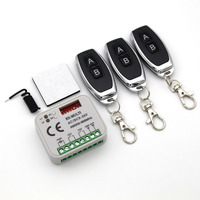 Receptor RX de 2 canales 9-30V con control remoto SOS con código de aprendizaje
