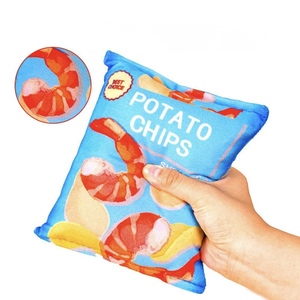 Futurepet croccanti e divertenti Chips per cani giocattolo da masticare con carta increspata e Squeaker per la dentizione dei cuccioli, gioco interattivo - Product Image 5