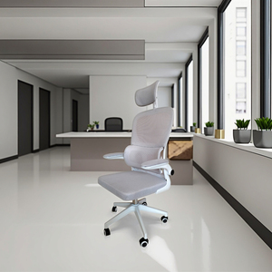 Đồ nội thất ăn thắt lưng Pad xoay deak Ghế lưới ghế máy tính Ergonomic Ghế văn phòng với tựa đầu - Product Image 1