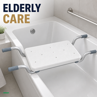 SimplyWalk L-605E Banco de Transferencia para Bañera, 100 kg, Asiento de Baño Ajustable de Aluminio para Proveedores Médicos e Instituciones de Cuidado