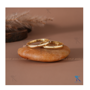 Anillo de media eternidad de oro macizo de 10K con diamantes redondos brillantes, anillo minimalista apilable, elegante anillo de boda para mujer - Product Image 4