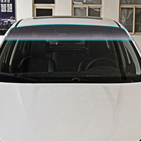 Accessoires d'extérieur de voiture DIY Pare-brise avant UV Décalcomanie pare-soleil de fenêtre de voiture Bande de teinte Film d'isolation thermique Autocollants avant