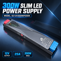 Alimentation LED CSPRING 12V ultra-mince 60W 300W 400W AC 176-264V avec bornes à enfoncement pour bande LED