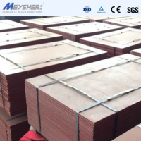 Palettes en acier anti-corrosion MEYSHER pour machine à fabriquer des blocs emboîtables, briques en béton, haute qualité, garantie 15 ans