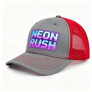 Custom 5 Panel Polyester Foam Mesh Trucker Hat Vintage Adjustable Baseball <b>Cap</b> - Product Image 1