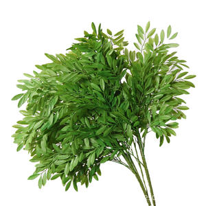 Plantes vertes artificielles écologiques pour arrangements floraux de Noël et de mariage, roseaux, herbe, herbe barbe de dragon, usage intérieur - Product Image 1