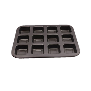 Moule à pain rectangulaire 12 cavités, plaque de cuisson professionnelle industrielle pour pâtisserie, en aluminium avec revêtement antiadhésif, écologique - Product Image 6