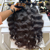 Lots de Cheveux Humains Vierges Bruts de Grade 12A, Ondulés, Double Trame, Cuticules Alignées, Non Traités, Couleur Naturelle, Extensions de Cheveux en Gros