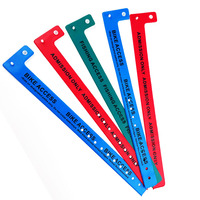 Bracelet d'événement VIP personnalisable Bracelet en PVC réglable pour le contrôle d'accès aux fêtes