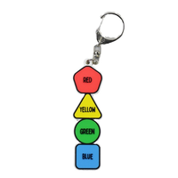 Porte-clés en silicone personnalisé avec logo d'entreprise, en forme d'animal en caoutchouc souple, pour la promotion