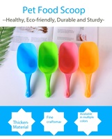 Vente en gros d'usine, pelle à nourriture pour animaux de compagnie en plastique écologique de haute qualité avec logo personnalisé, 500 g