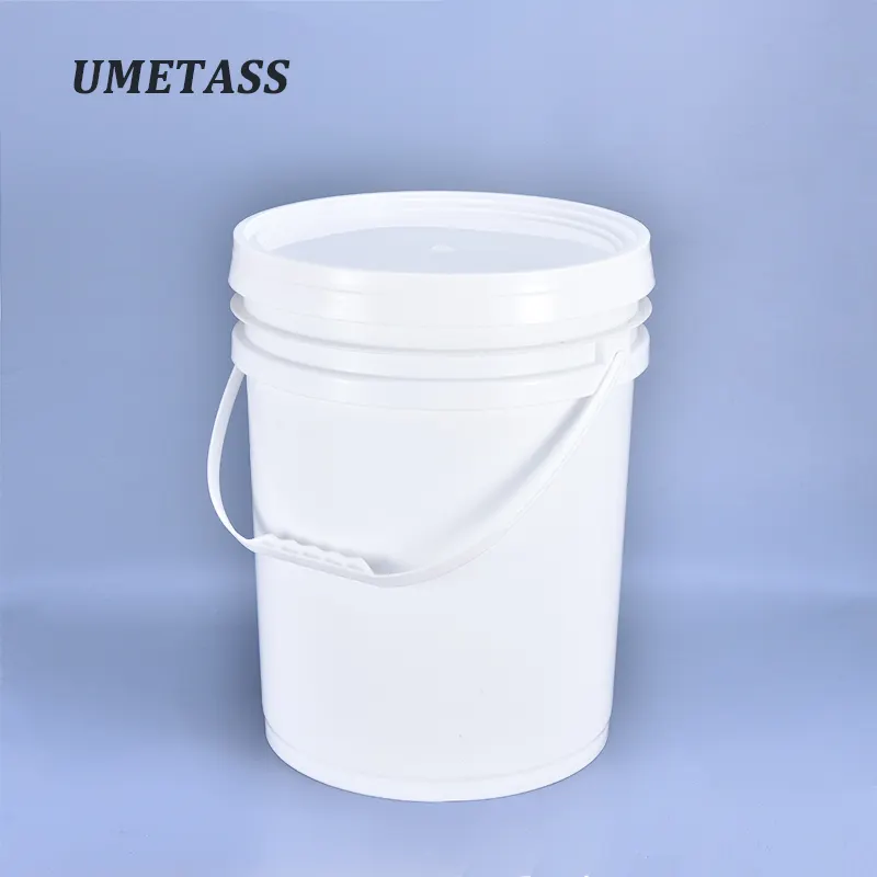 20L High Quality Thick Packaging Container Plastic Bucket For Lid Food Grade Packing Transport Barrel seal paint