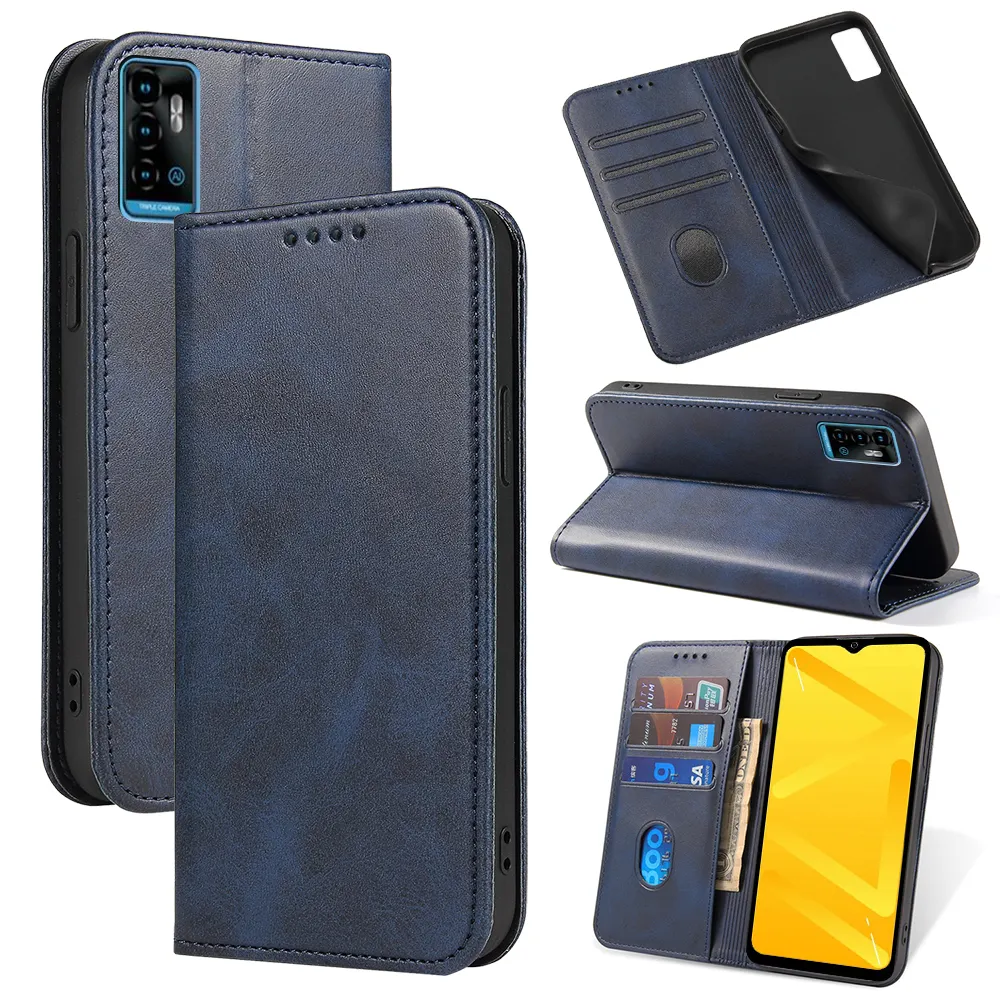 Wallet Phone Case for ZTE Blade L9 V30 L210 A72 A71 A51 20 Smart V2020 Vita L8 Flip Leather Phone Cover Shockproof Phone Case