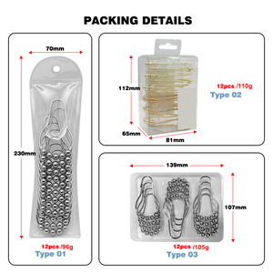 ตะขอเกี่ยวผ้าม่านอาบน้ำสแตนเลสแบบเลื่อนป้องกันสนิม วงแหวนผ้าม่าน - Product Image 4