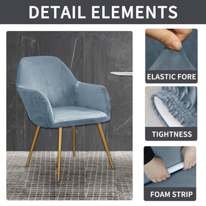 Velvet <strong>ArmChair</strong> <strong>Covers</strong> High Stretch Chair <strong>Covers</strong> <strong>for</strong> Living Room Luxury Thick Velvet Chair Slipcovers - Product Image 4
