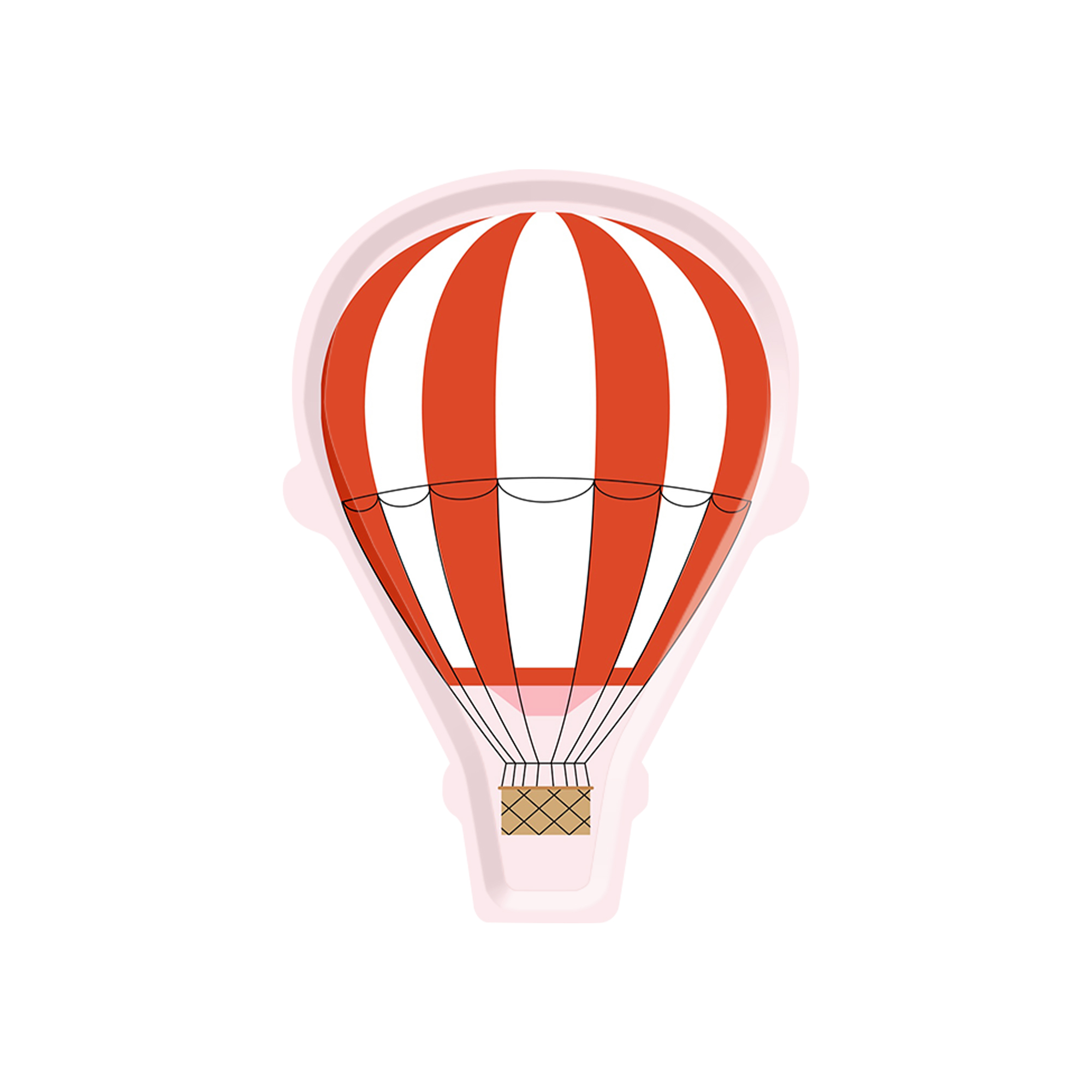 Plato de papel de 7 pulgadas * 8 unidades