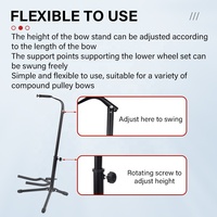 Support de tir à l'arc SPG, réglable, pliable, portable, pour arcs composés, pieds, support, étagère, pour le tir sur cible, la chasse, le stand de tir